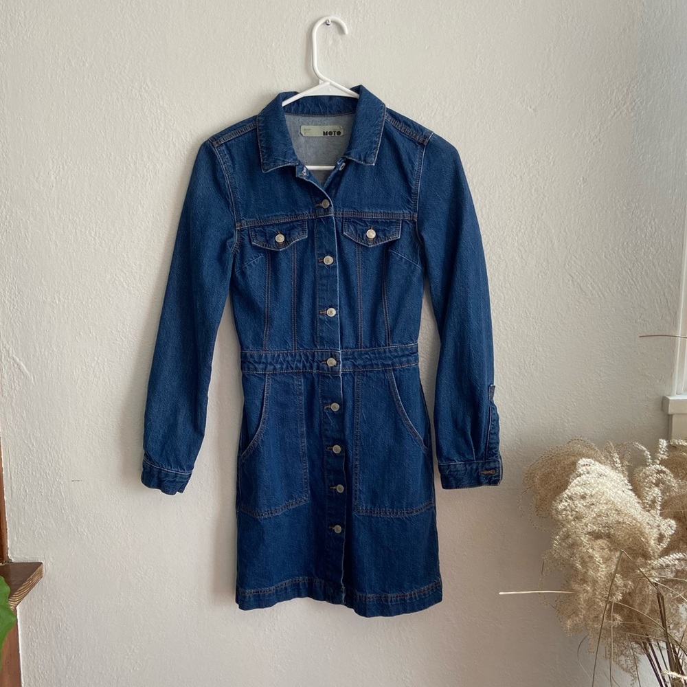 Denim Mini Dress ✨